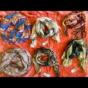 Infinity + regular scarves w tags!